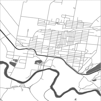 ROAD MAP OF NARRANDERA, AUSTRALIA BY MAPBAKES