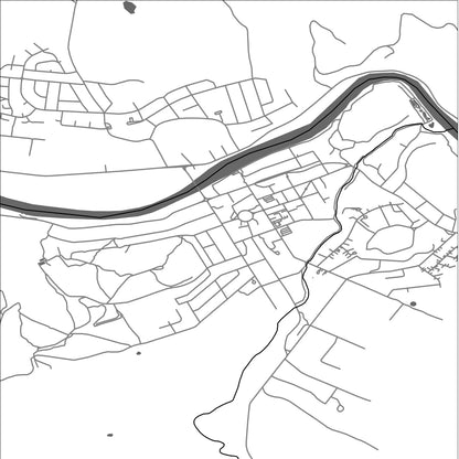 ROAD MAP OF NEW NORFOLK, AUSTRALIA BY MAPBAKES