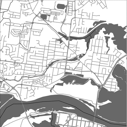 ROAD MAP OF NORTH MACKAY, AUSTRALIA BY MAPBAKES