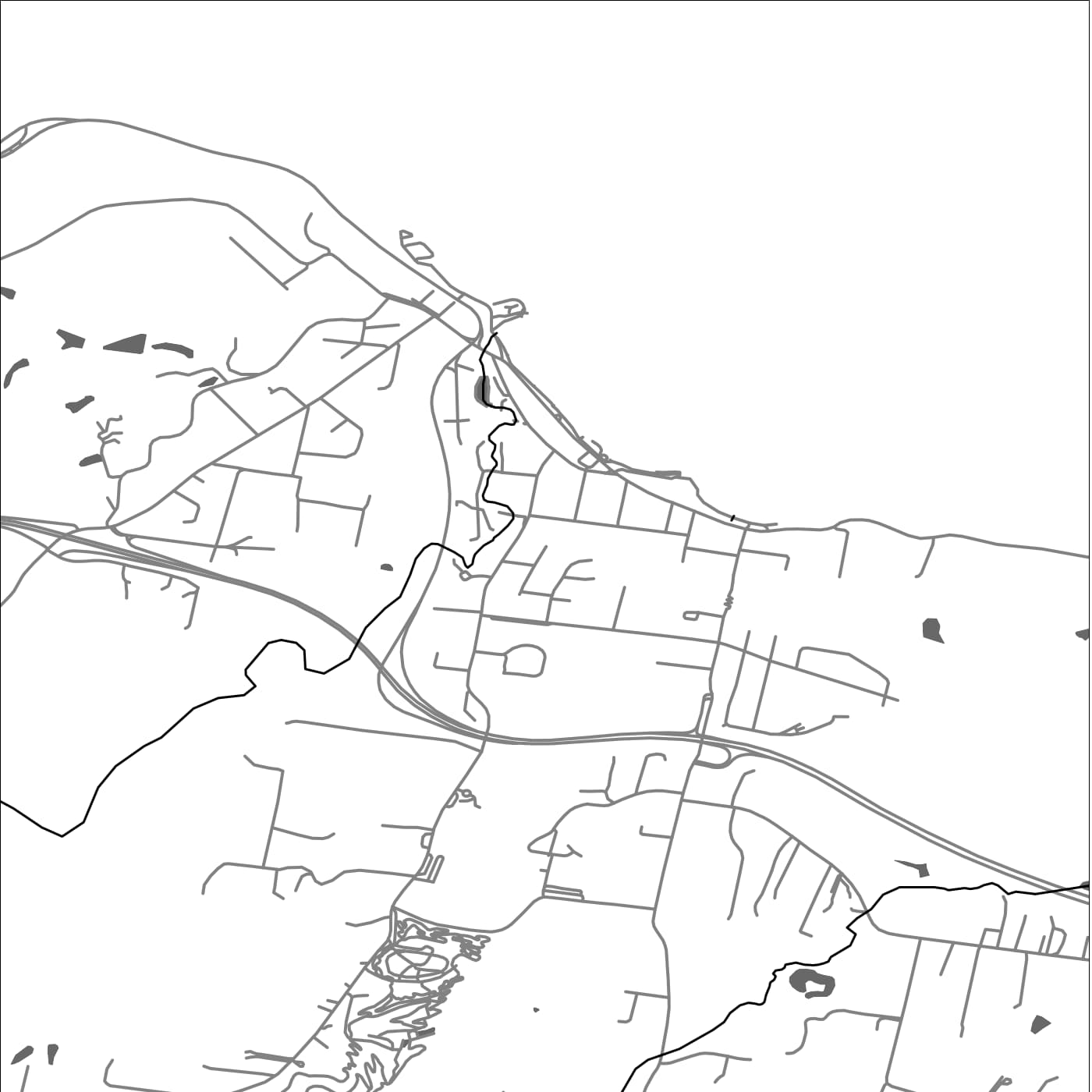 ROAD MAP OF PENGUIN, AUSTRALIA BY MAPBAKES