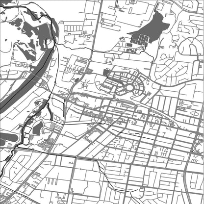 ROAD MAP OF PENRITH, AUSTRALIA BY MAPBAKES