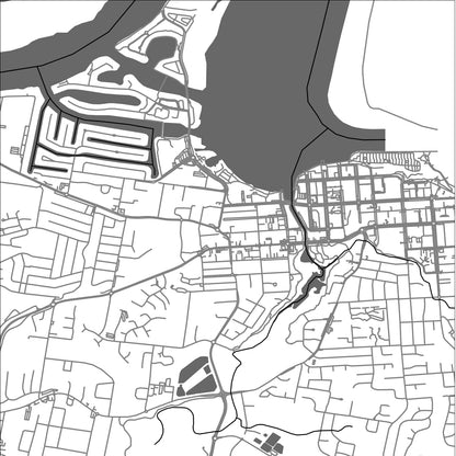 ROAD MAP OF PORT MACQUARIE, AUSTRALIA BY MAPBAKES