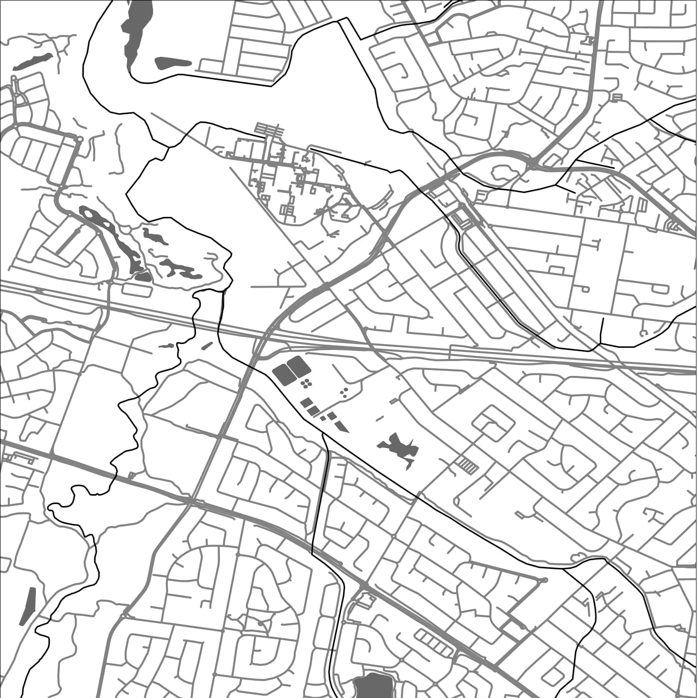 ROAD MAP OF QUAKERS HILL, AUSTRALIA BY MAPBAKES