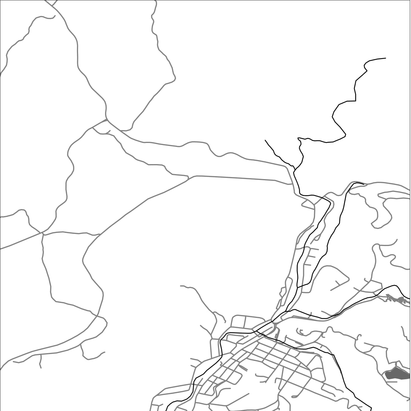 ROAD MAP OF QUEENSTOWN, AUSTRALIA BY MAPBAKES