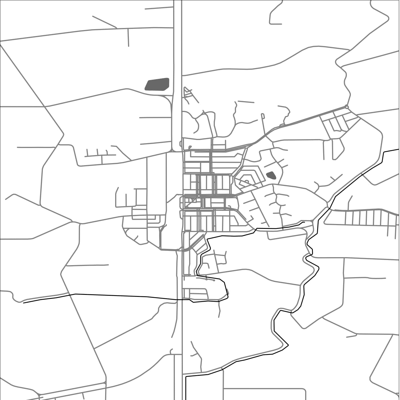 ROAD MAP OF RED CLIFFS, AUSTRALIA BY MAPBAKES