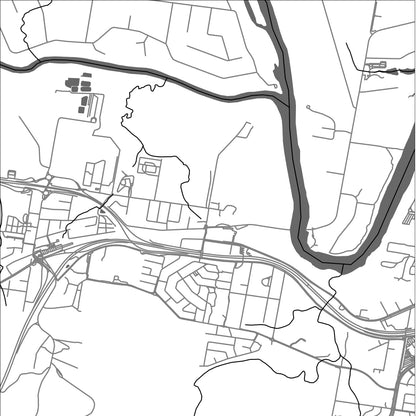 ROAD MAP OF RIVERVIEW, AUSTRALIA BY MAPBAKES