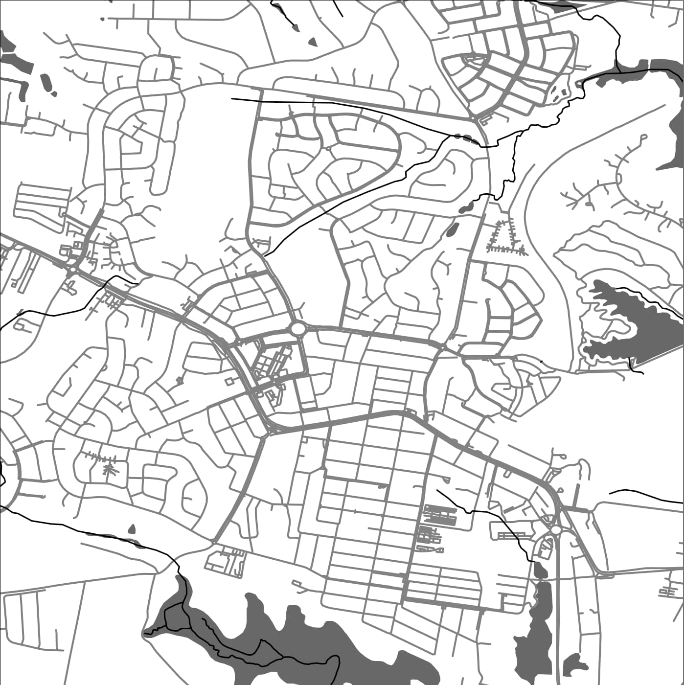 ROAD MAP OF RUTHERFORD, AUSTRALIA BY MAPBAKES