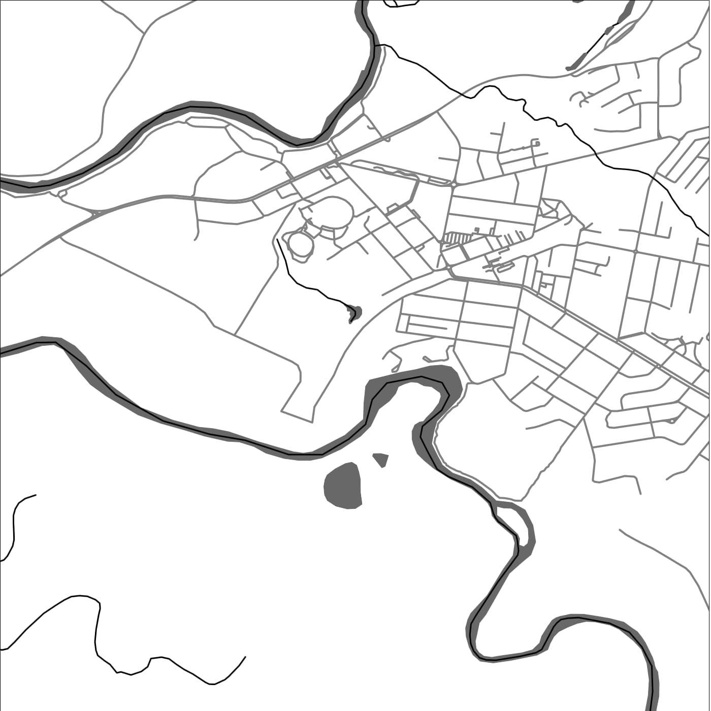 ROAD MAP OF SEYMOUR, AUSTRALIA BY MAPBAKES