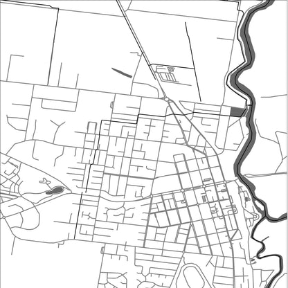 ROAD MAP OF SWAN HILL, AUSTRALIA BY MAPBAKES