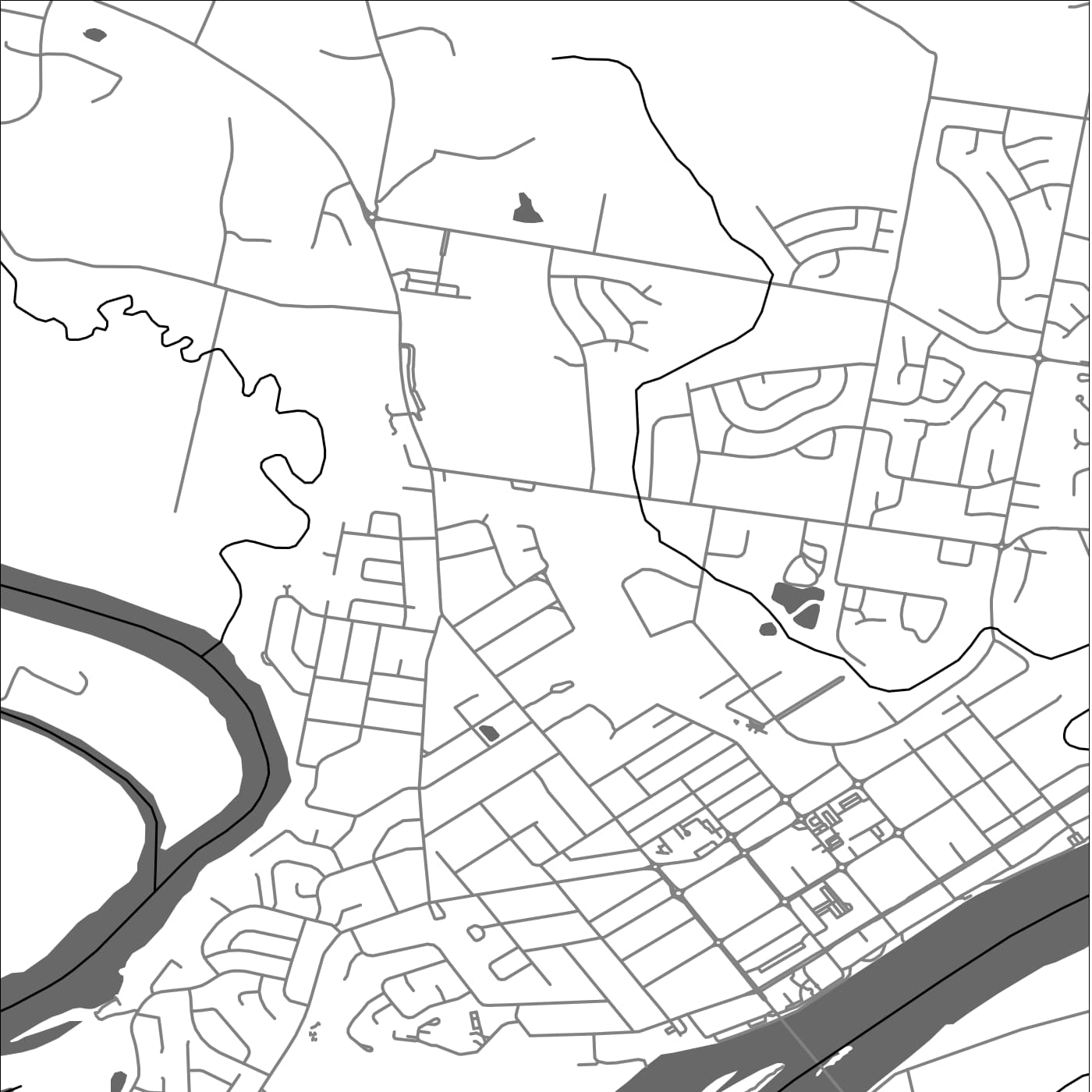 ROAD MAP OF TAREE, AUSTRALIA BY MAPBAKES