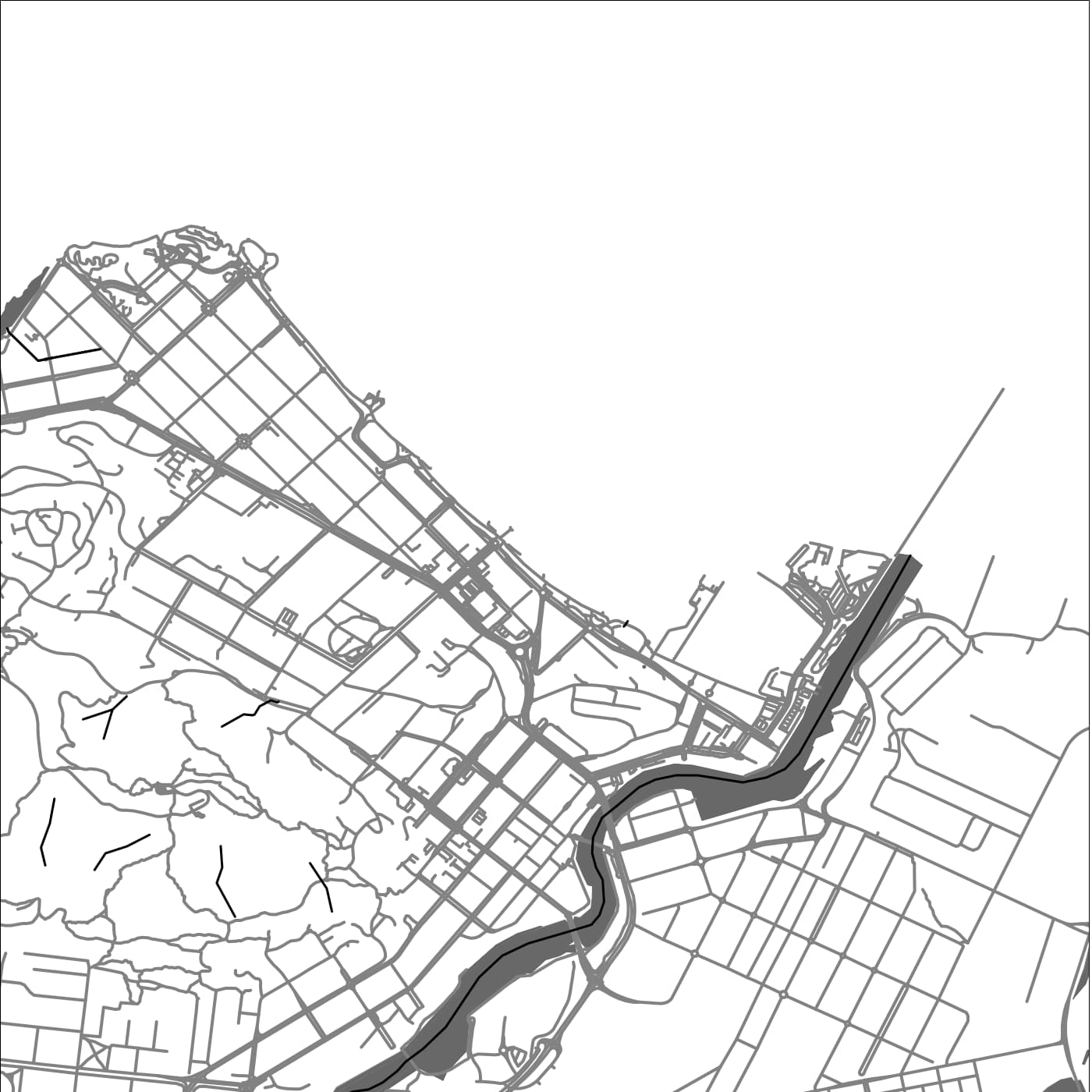 ROAD MAP OF TOWNSVILLE, AUSTRALIA BY MAPBAKES