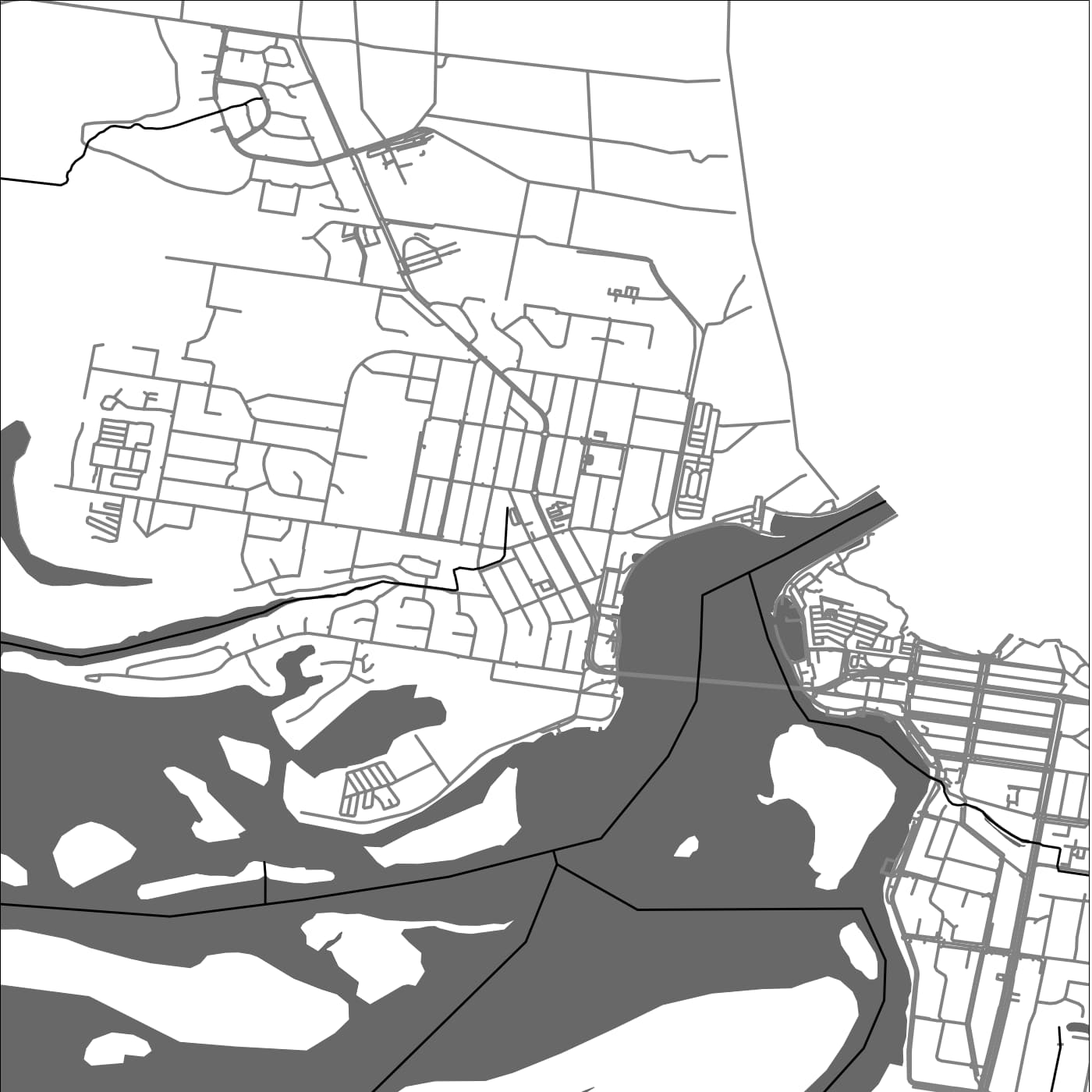 ROAD MAP OF TUNCURRY, AUSTRALIA BY MAPBAKES