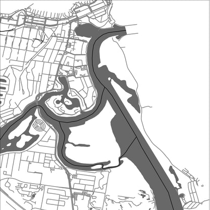 ROAD MAP OF TWEED HEADS, AUSTRALIA BY MAPBAKES