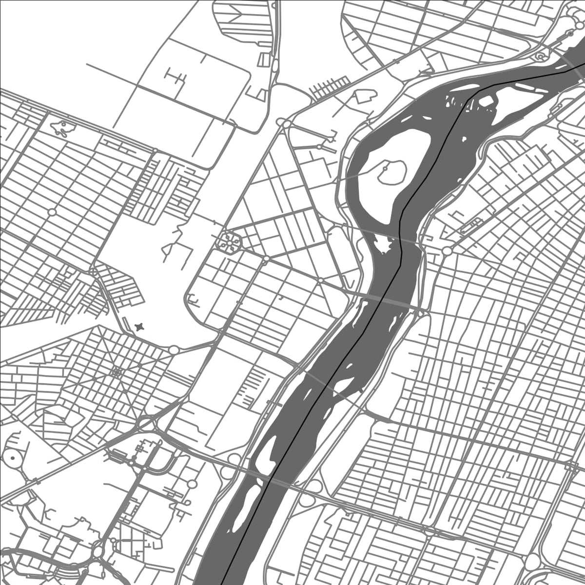 ROAD MAP OF AHVAZ, IRAN BY MAPBAKES