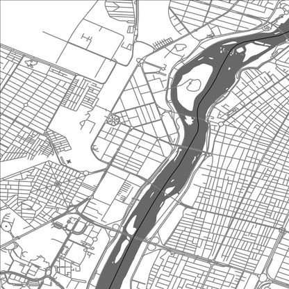 ROAD MAP OF AHVAZ, IRAN BY MAPBAKES