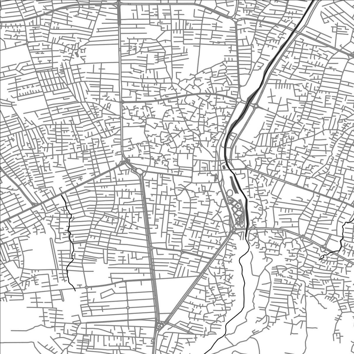 ROAD MAP OF AMOL, IRAN BY MAPBAKES
