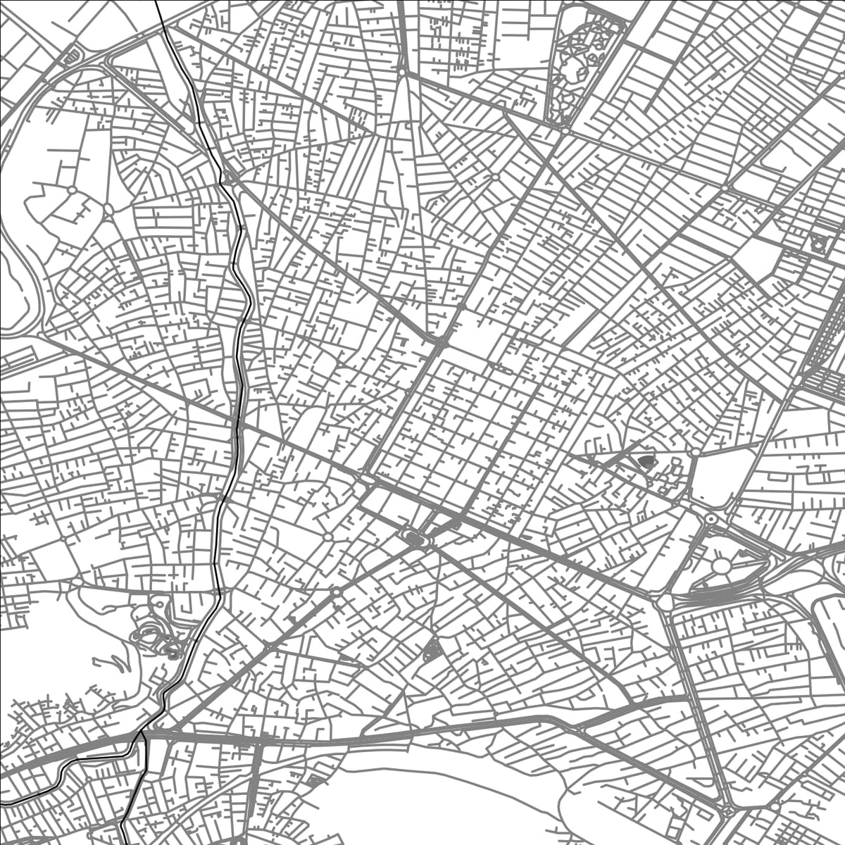 ROAD MAP OF ARAK, IRAN BY MAPBAKES