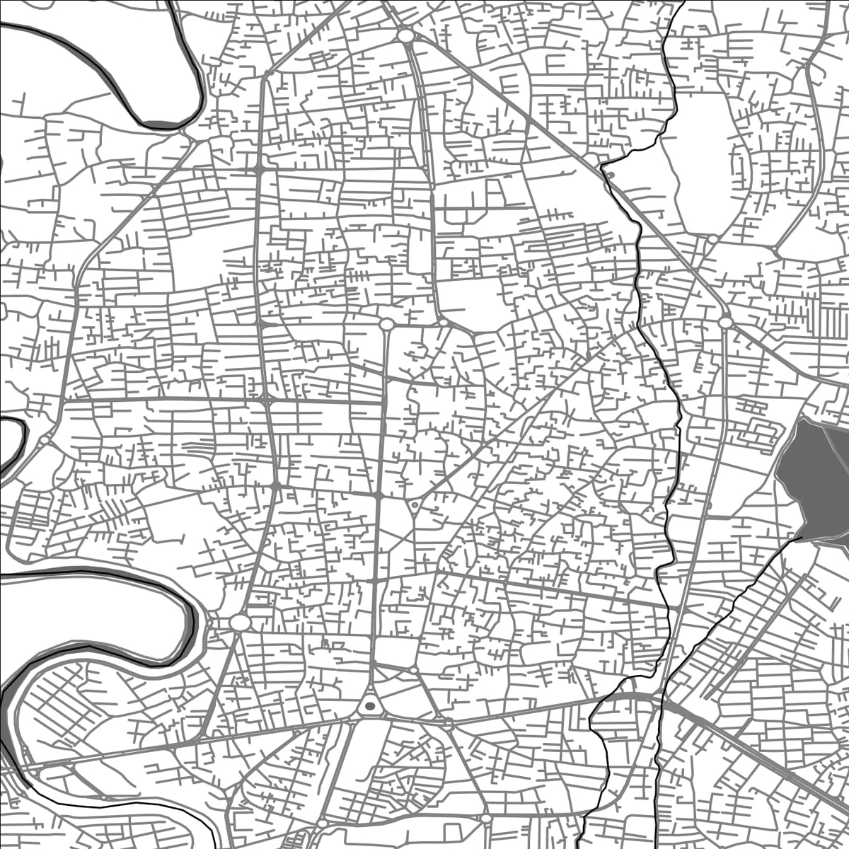 ROAD MAP OF BABOL, IRAN BY MAPBAKES
