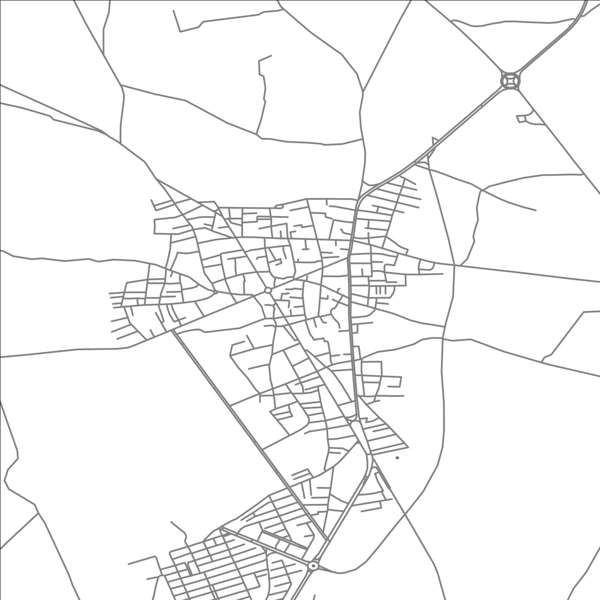 ROAD MAP OF BAHAR, IRAN BY MAPBAKES