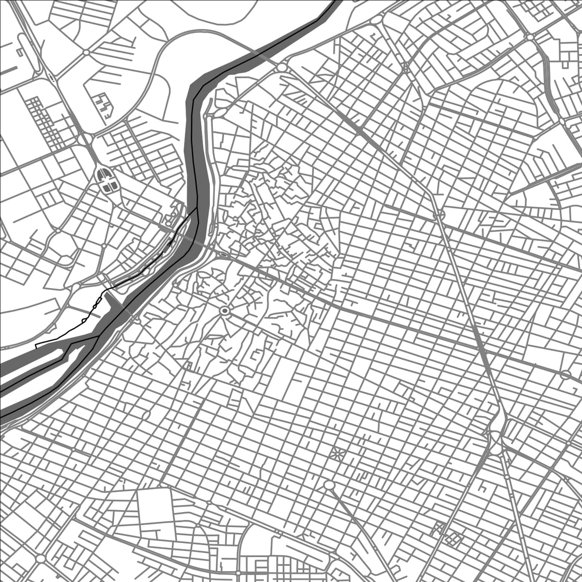 ROAD MAP OF DEZFUL, IRAN BY MAPBAKES