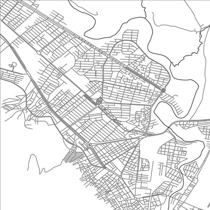 ROAD MAP OF DORUD, IRAN BY MAPBAKES