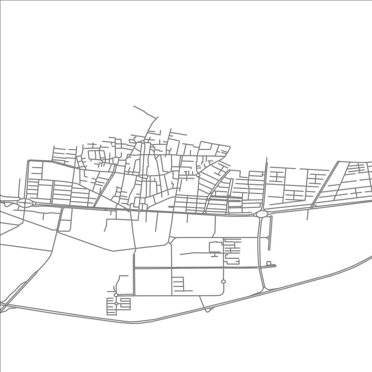 ROAD MAP OF ESHTEHARD, IRAN BY MAPBAKES