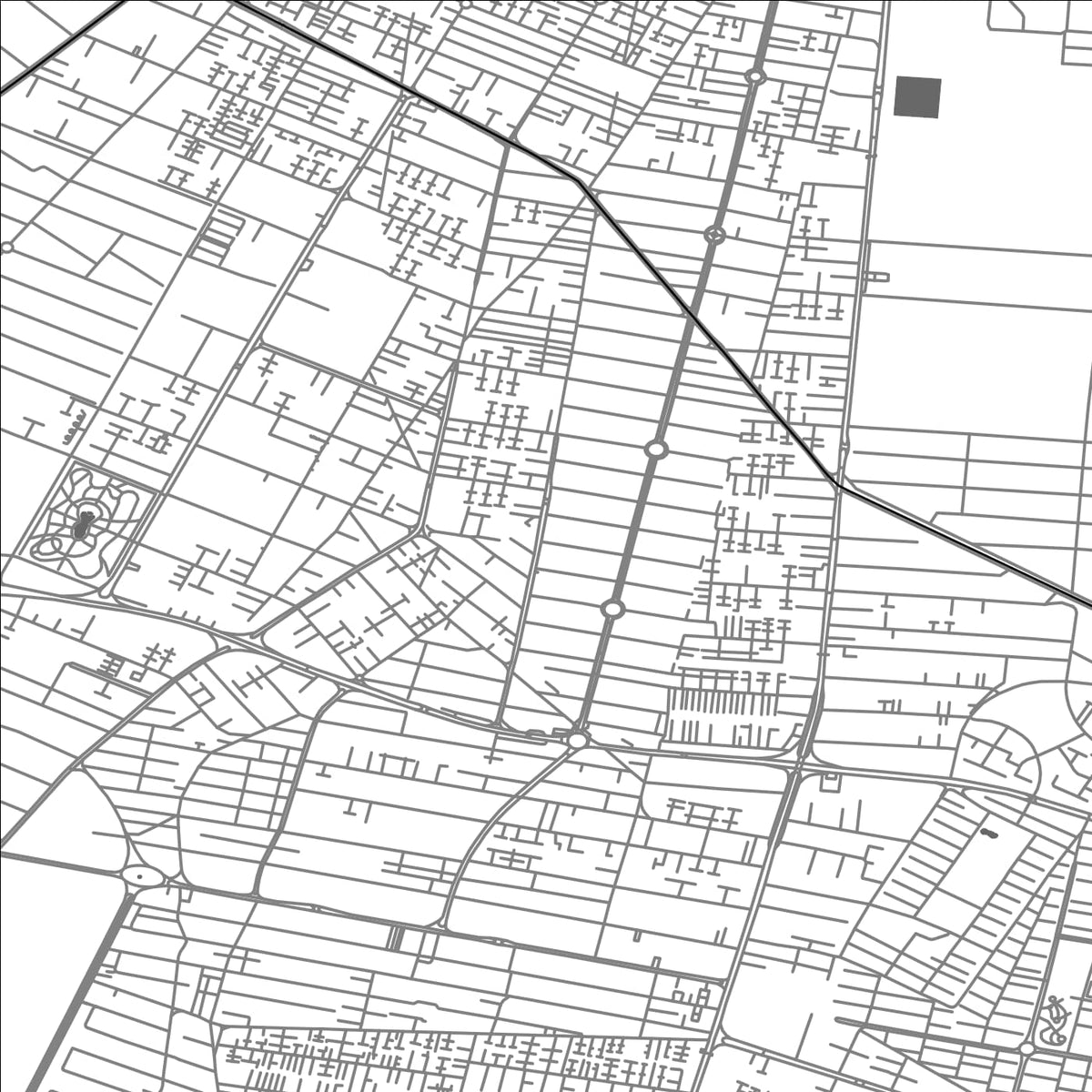 ROAD MAP OF FARDIS, IRAN BY MAPBAKES