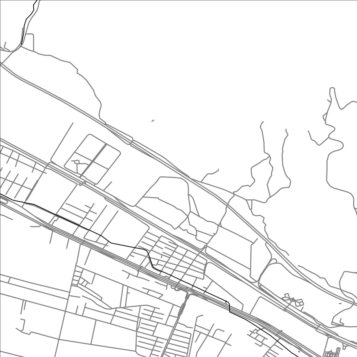 ROAD MAP OF GARMDARREH, IRAN BY MAPBAKES