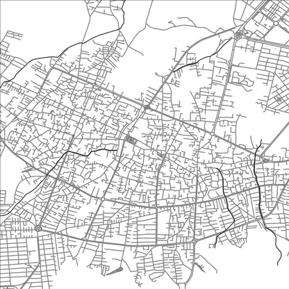 ROAD MAP OF JAHROM, IRAN BY MAPBAKES