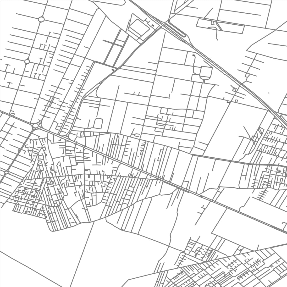 ROAD MAP OF KAMALSHAHR, IRAN BY MAPBAKES