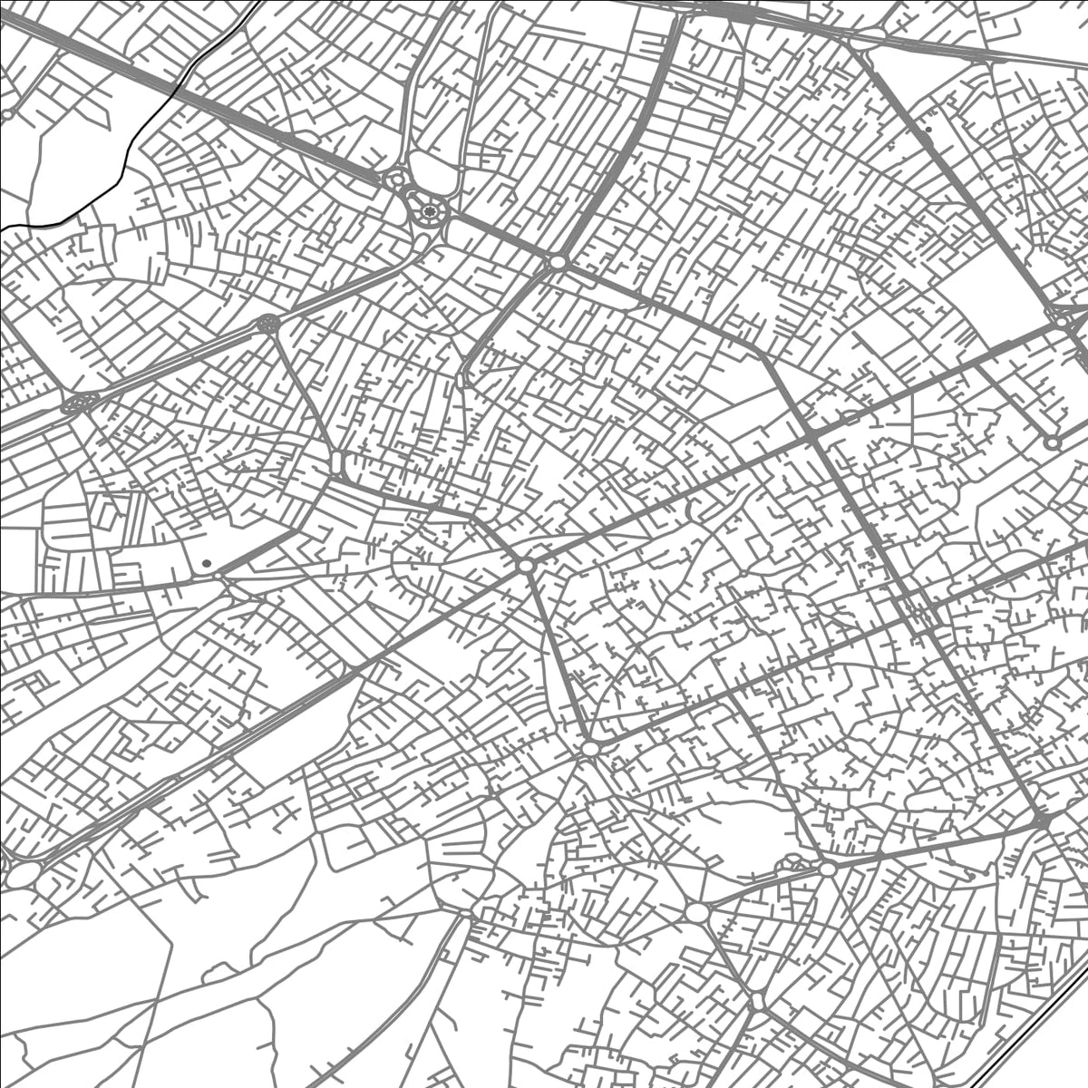ROAD MAP OF KASHAN, IRAN BY MAPBAKES