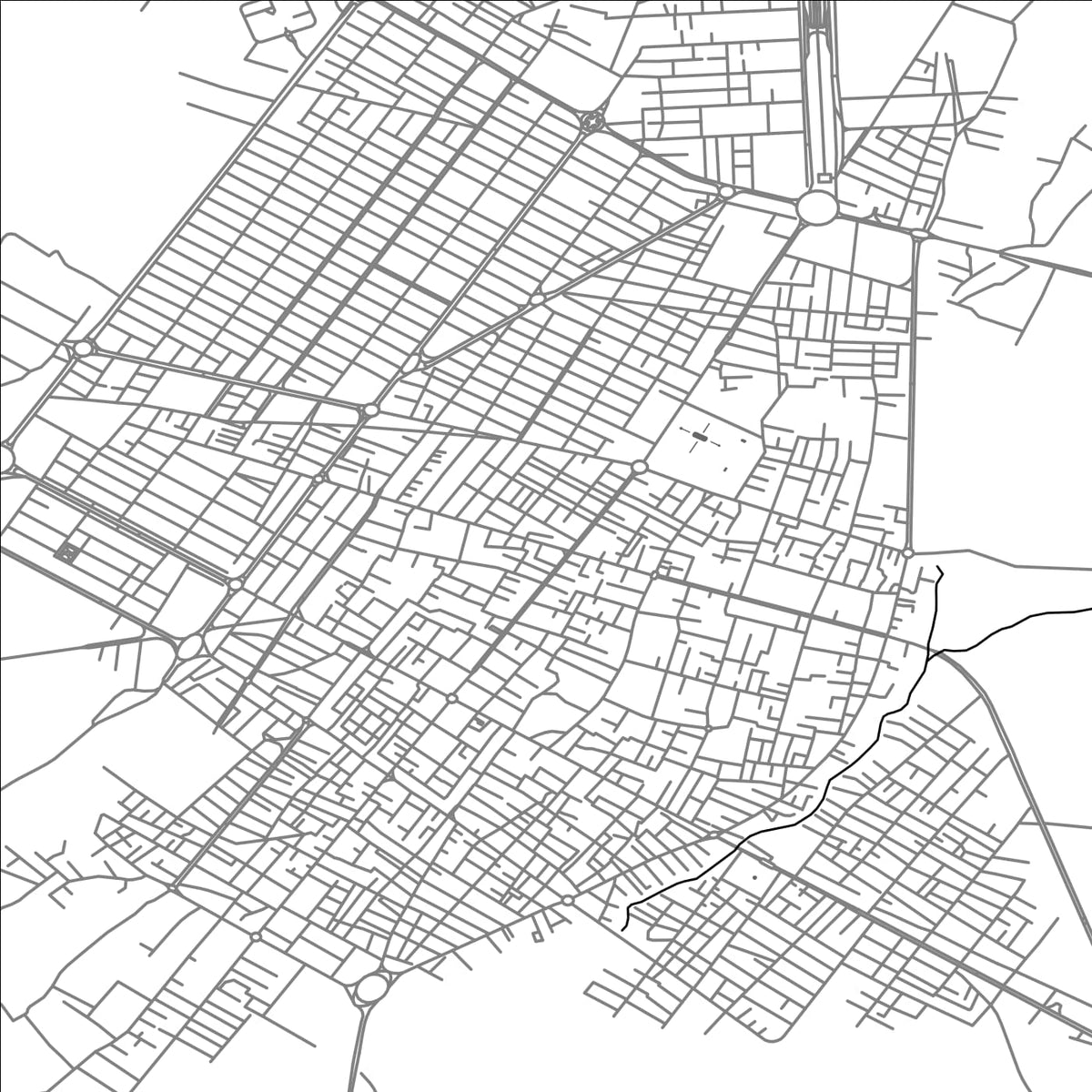 ROAD MAP OF KASHMAR, IRAN BY MAPBAKES