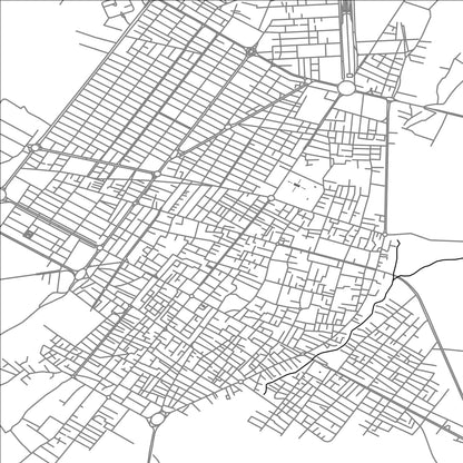 ROAD MAP OF KASHMAR, IRAN BY MAPBAKES