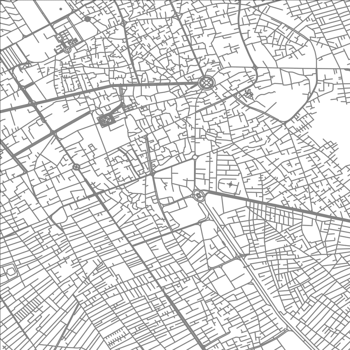 ROAD MAP OF KERMAN, IRAN BY MAPBAKES