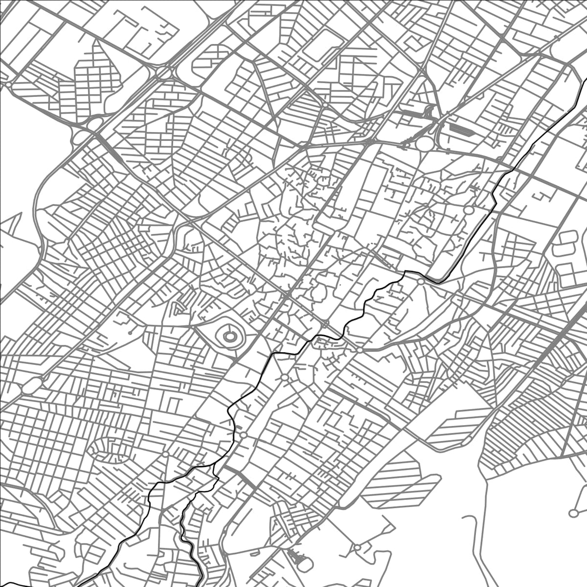 ROAD MAP OF KERMANSHAH, IRAN BY MAPBAKES