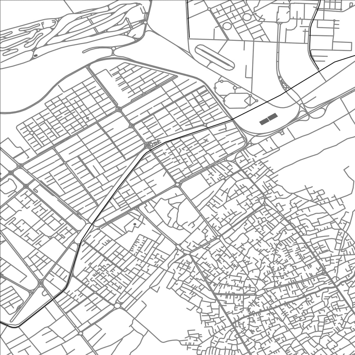 ROAD MAP OF KHOMEYNI SHAHR, IRAN BY MAPBAKES