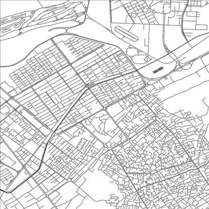 ROAD MAP OF KHOMEYNI SHAHR, IRAN BY MAPBAKES