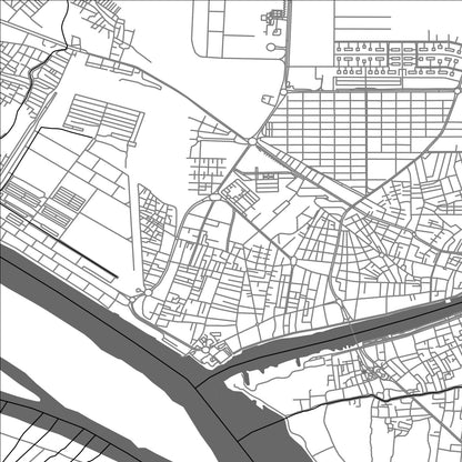 ROAD MAP OF KHORRAMSHAHR, IRAN BY MAPBAKES