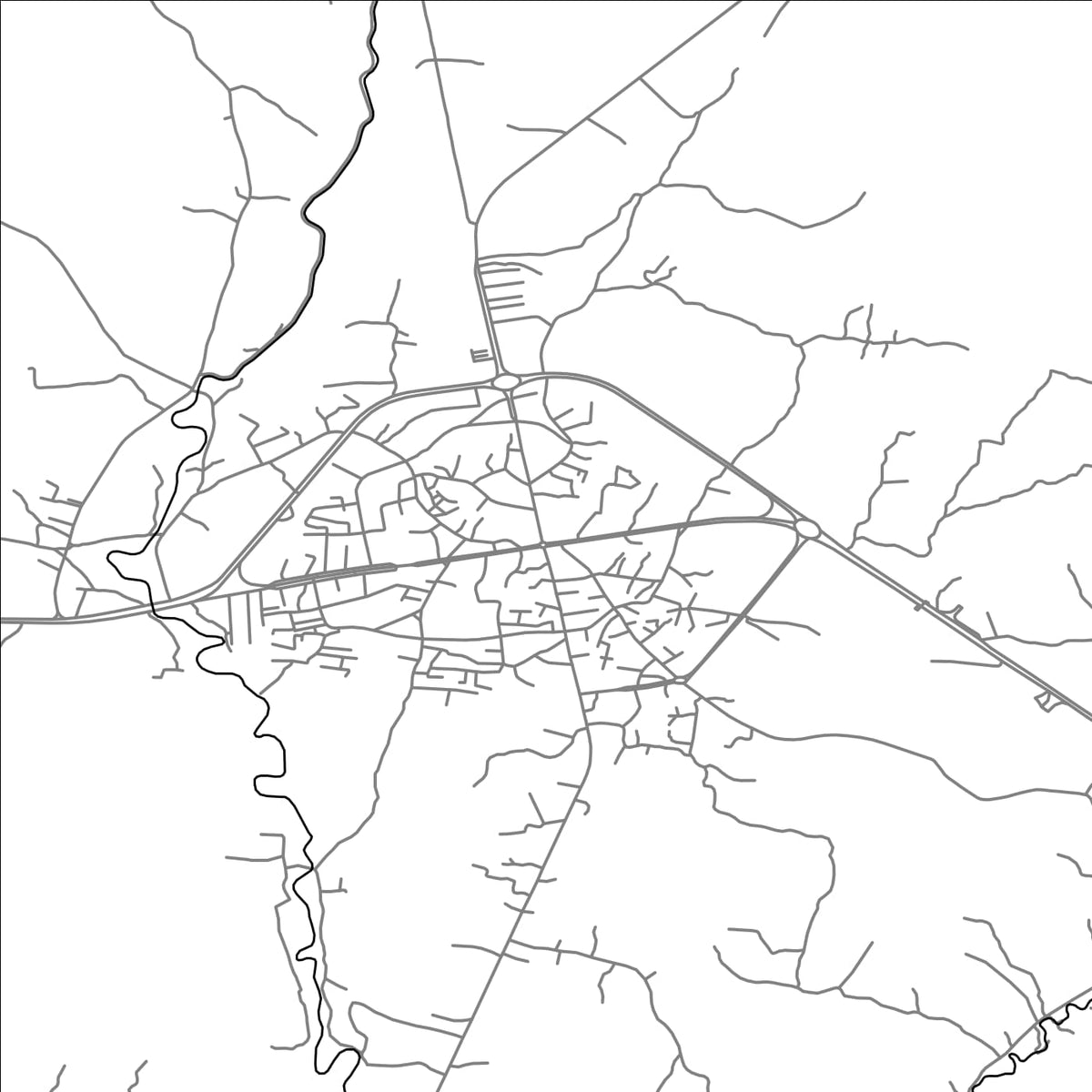ROAD MAP OF KUCHESFAHAN, IRAN BY MAPBAKES