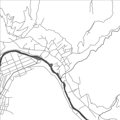 ROAD MAP OF FAYZABAD, AFGHANISTAN BY MAPBAKES