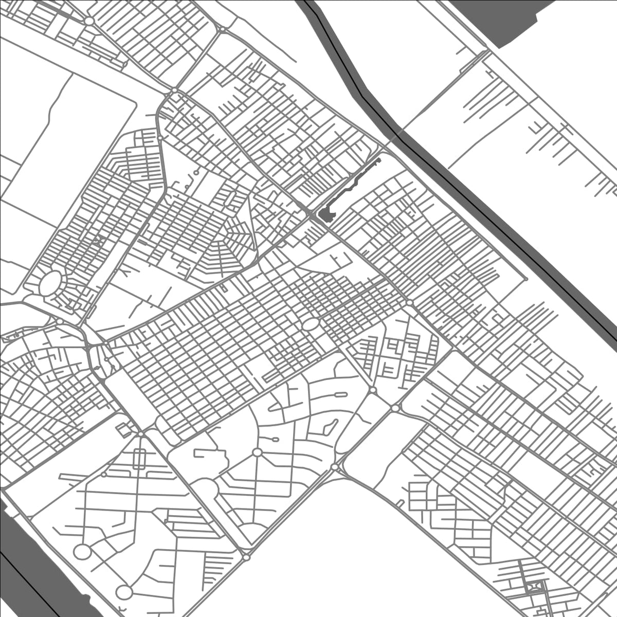 ROAD MAP OF MADAN, IRAN BY MAPBAKES