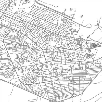 ROAD MAP OF MALAYER, IRAN BY MAPBAKES