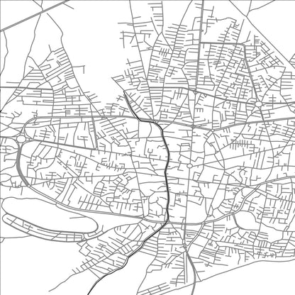 ROAD MAP OF MARAND, IRAN BY MAPBAKES