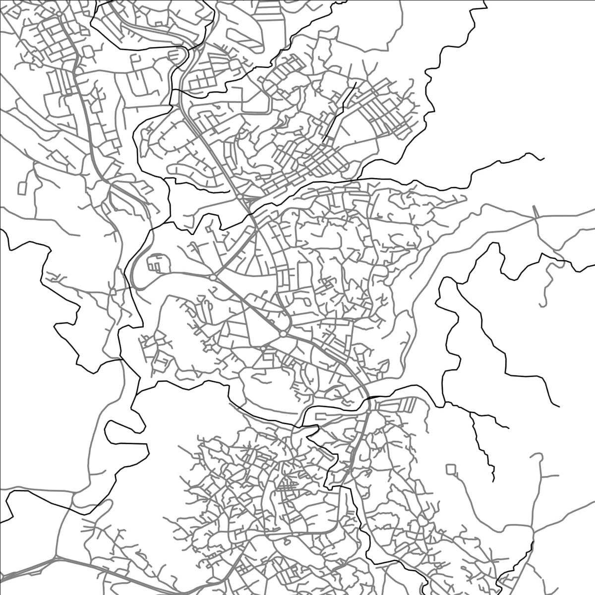ROAD MAP OF MASJED SOLEYMAN, IRAN BY MAPBAKES