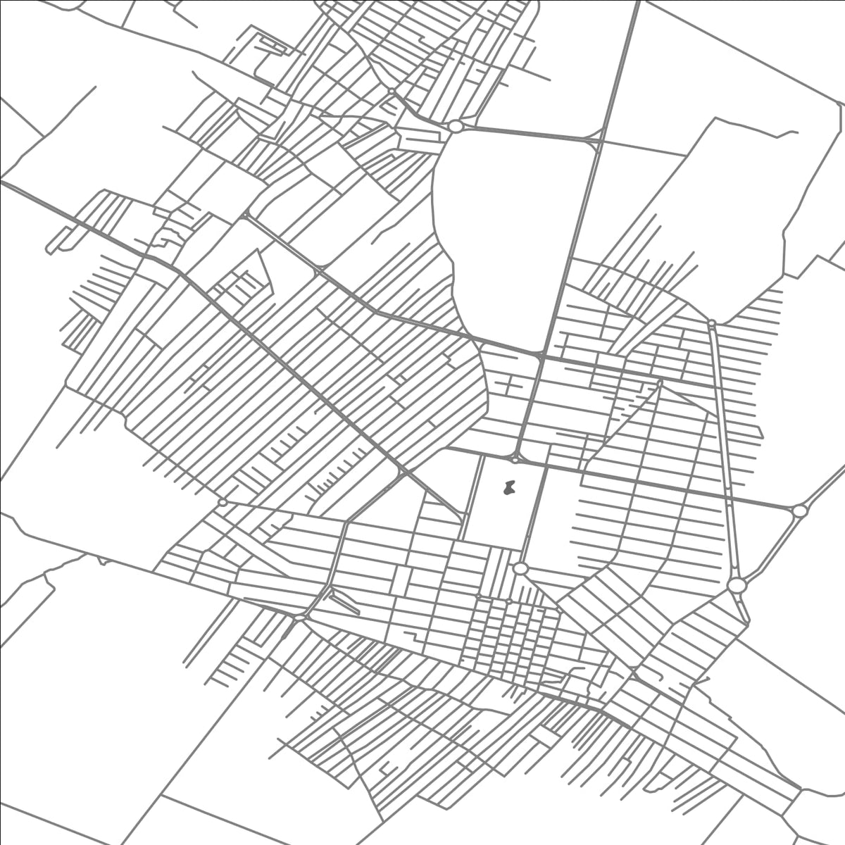 ROAD MAP OF NAZARABAD, IRAN BY MAPBAKES