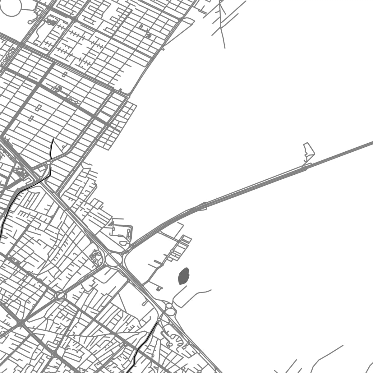 ROAD MAP OF NEYSHABUR, IRAN BY MAPBAKES