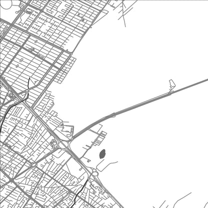ROAD MAP OF NEYSHABUR, IRAN BY MAPBAKES