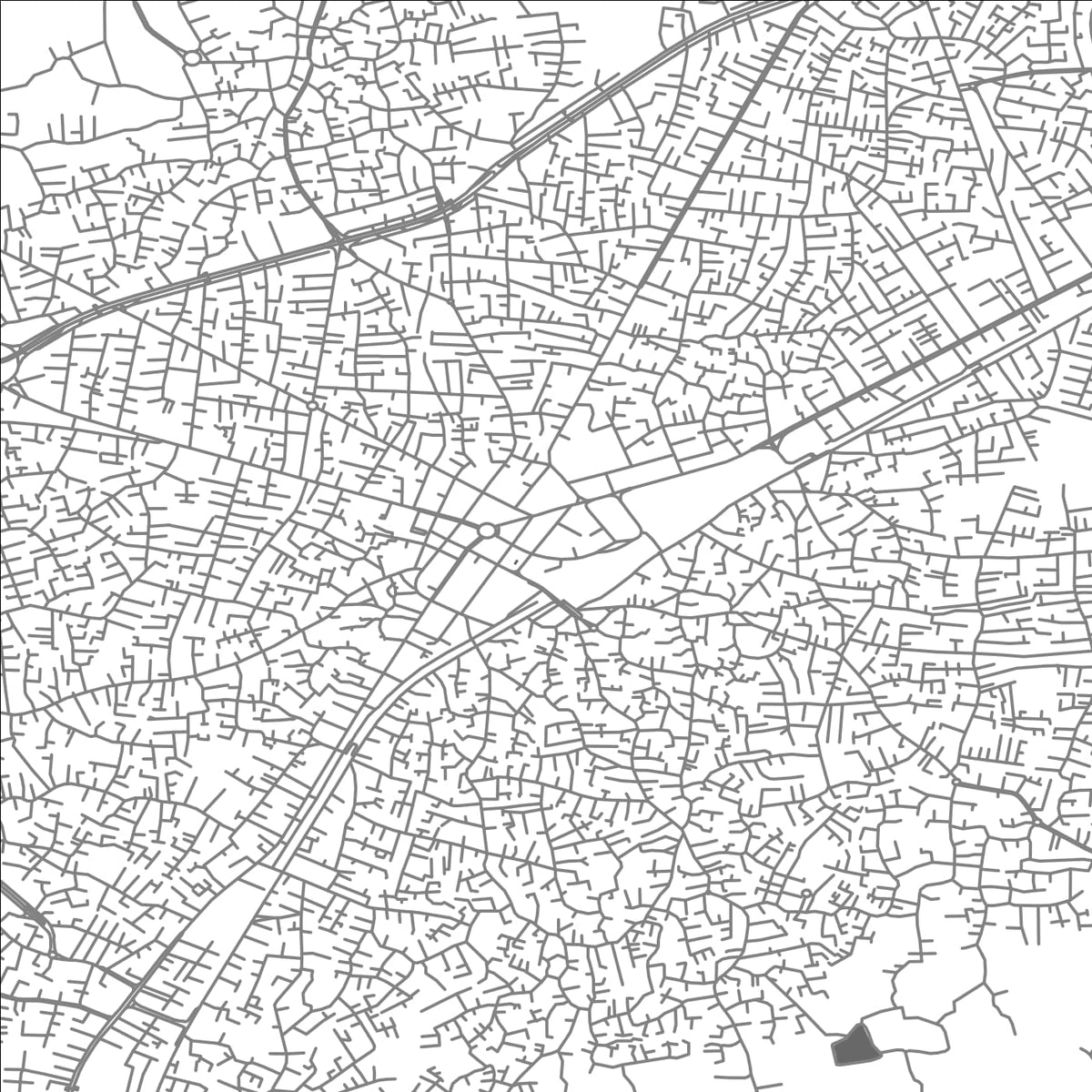 ROAD MAP OF QAEM SHAHR, IRAN BY MAPBAKES