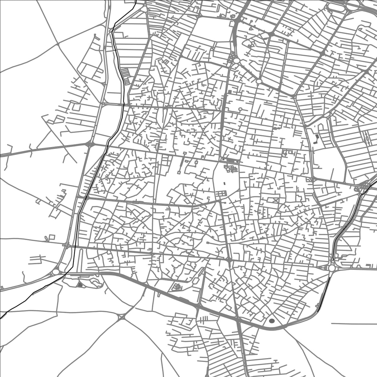 ROAD MAP OF QAZVIN, IRAN BY MAPBAKES