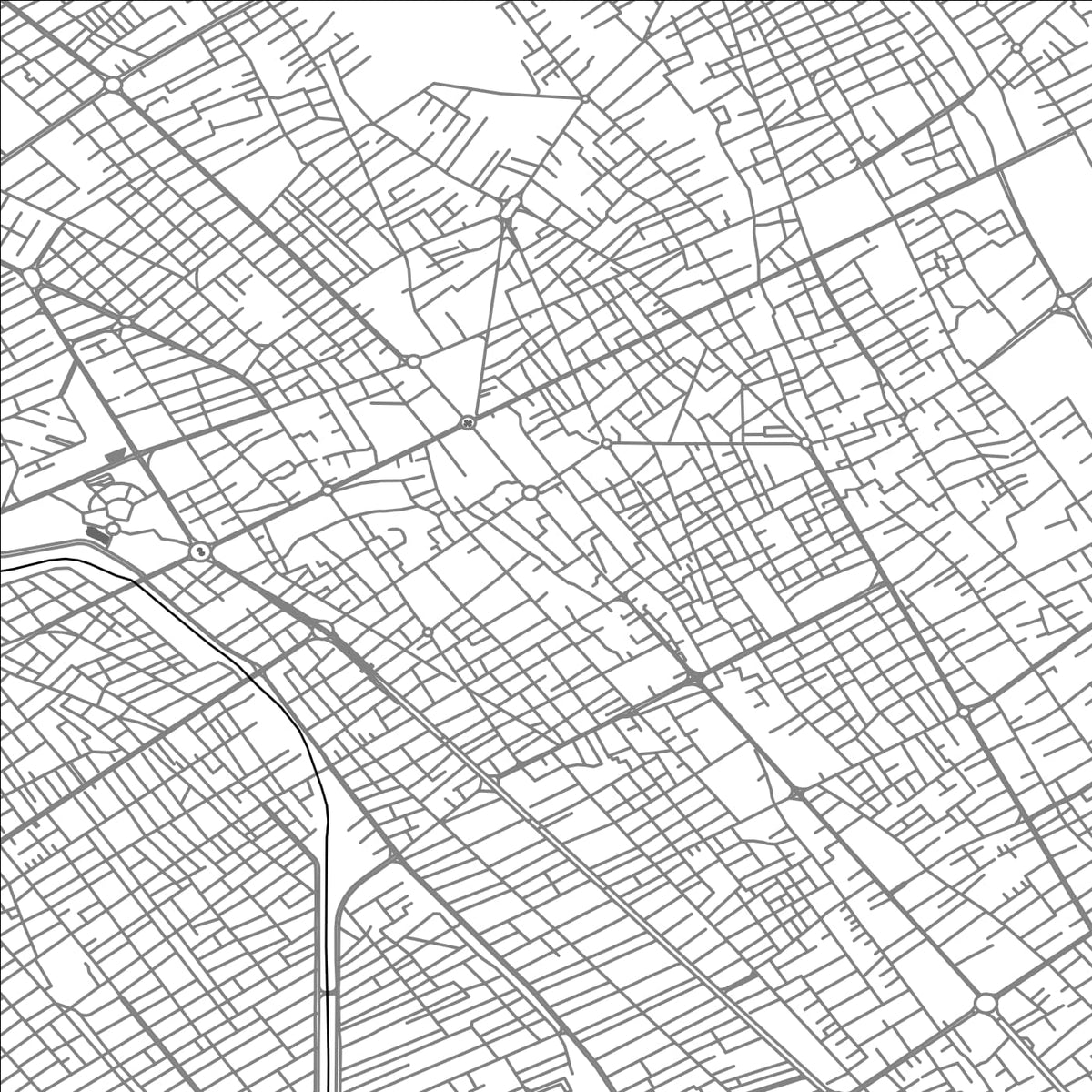 ROAD MAP OF RAFSANJAN, IRAN BY MAPBAKES